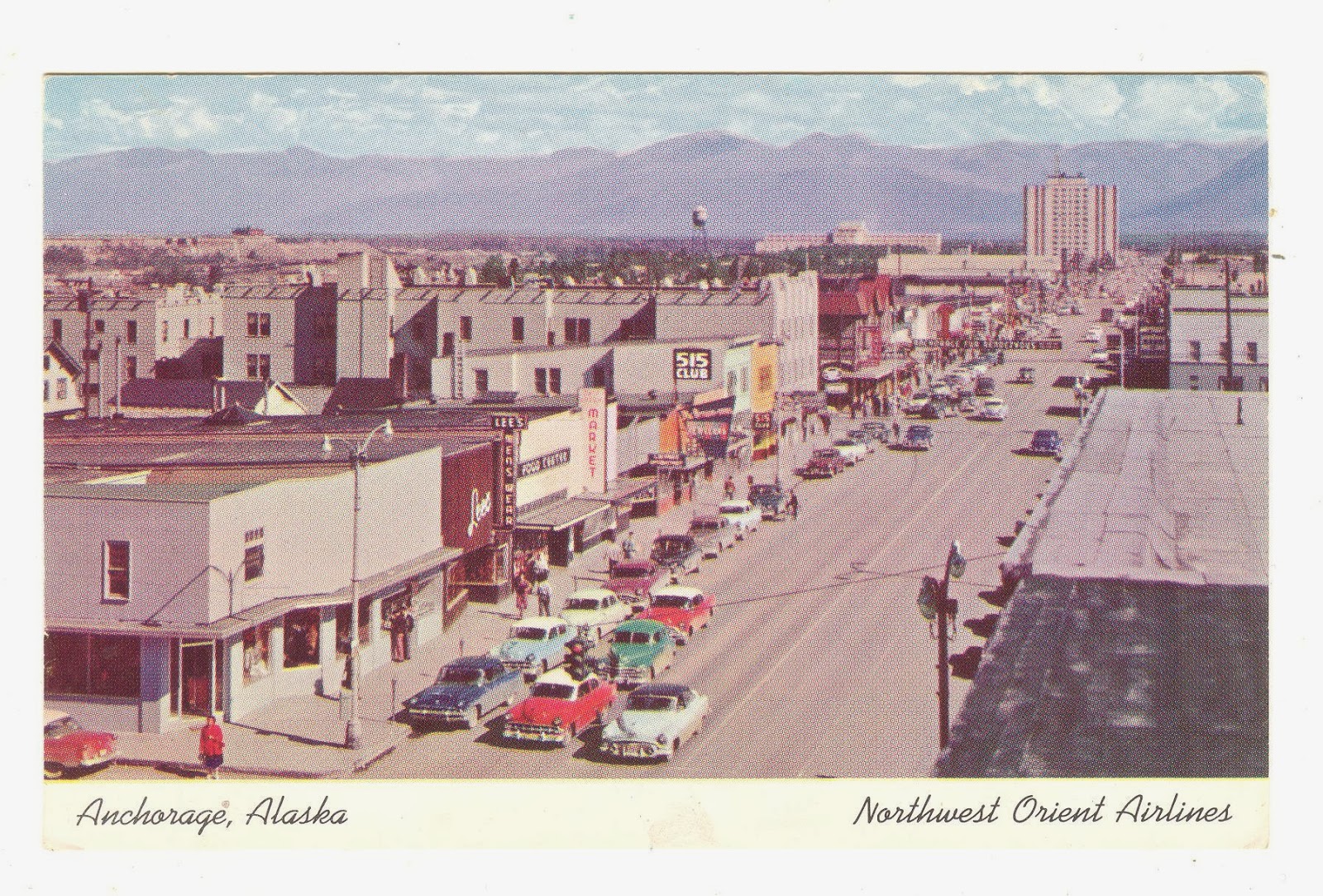 Judy's Postcards Plus Anchorage Alaska Northwest Orient Postcard with
