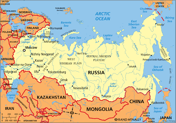 Map Russia Capital Map Russia Capital