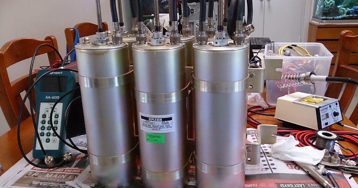 Tuning a commercial UHF duplexer with RigExpert antenna analyser