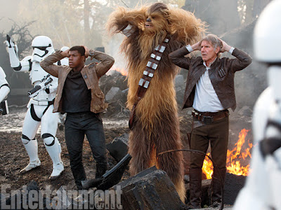 Star Wars The Force Awakens Han Solo and Chewbacca Entertainment Weekly Image