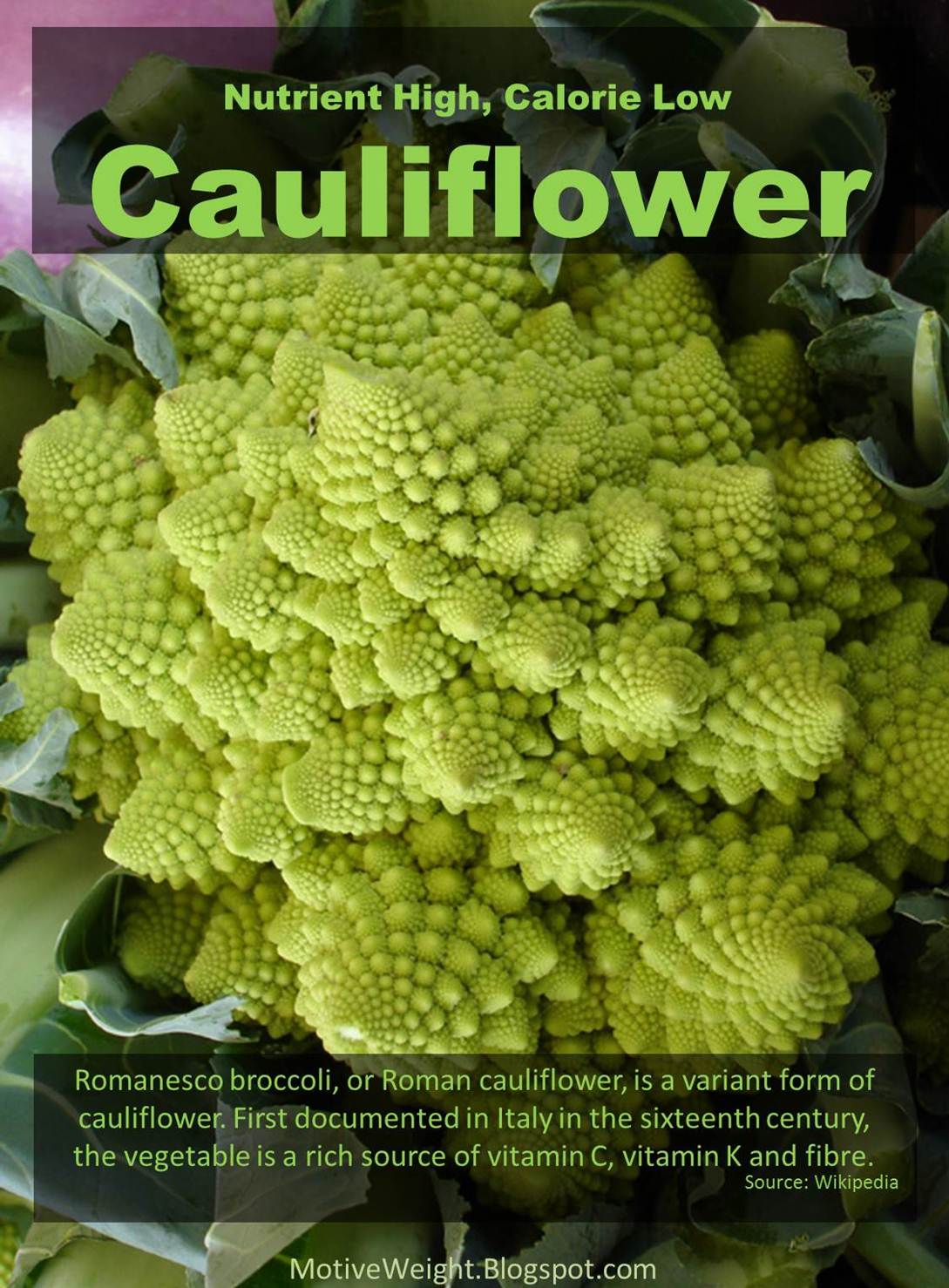 MotiveWeight Nutrient High Calorie Low Cauliflower