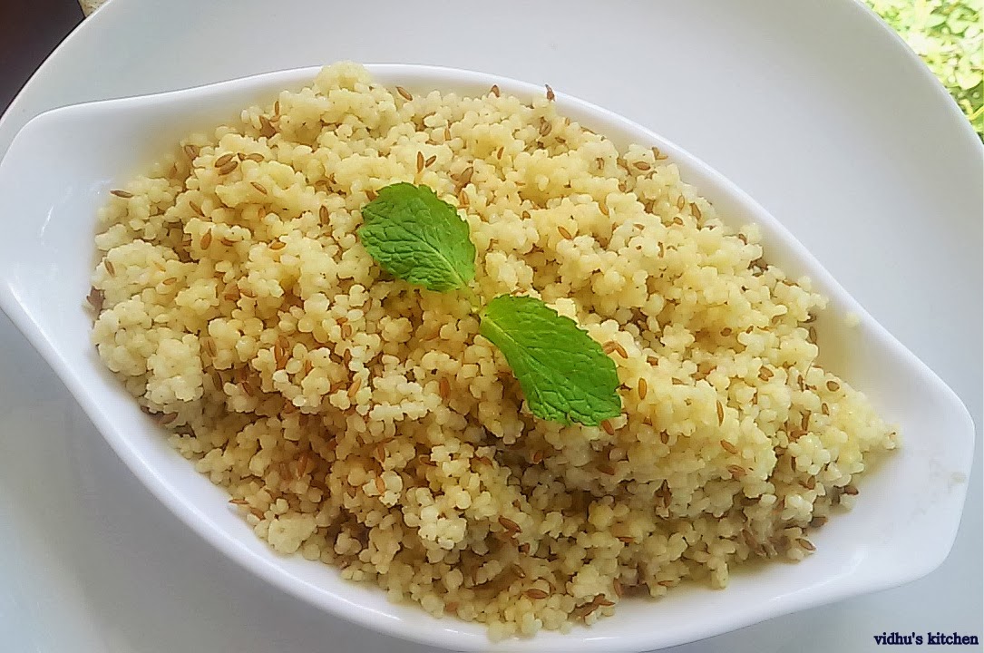 Vidhu's kitchen Varagarisi Jeera Rice / Kodo Millet Jeera Rice