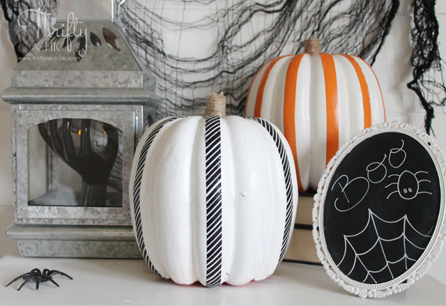 Washi Tape Pumpkins and DIY Halloween Decor