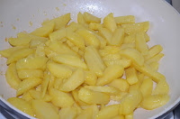 Нудли (штрудли): Картофель обжарить