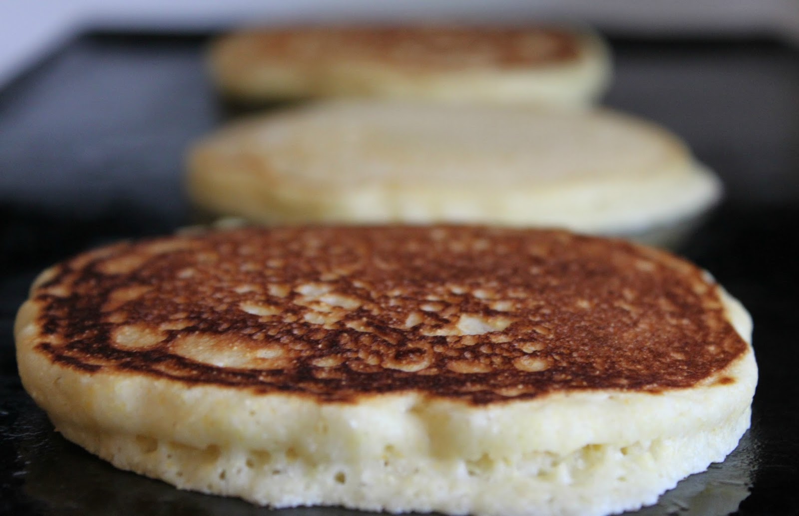 Cornmeal Pancakes with a Raspberry Compote A Feast For The Eyes