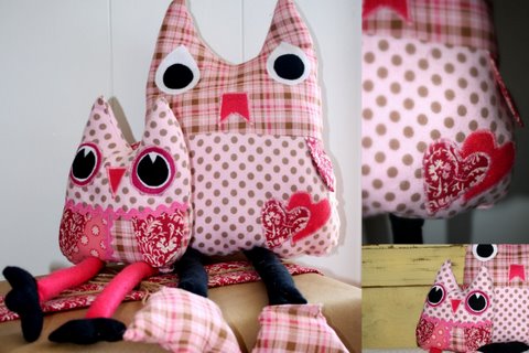 Keeping It Cozy A Valentine Owl Pillow