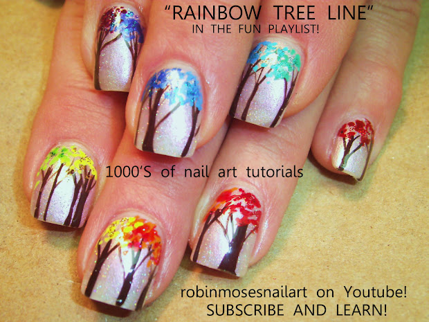 robin moses nail art "neon