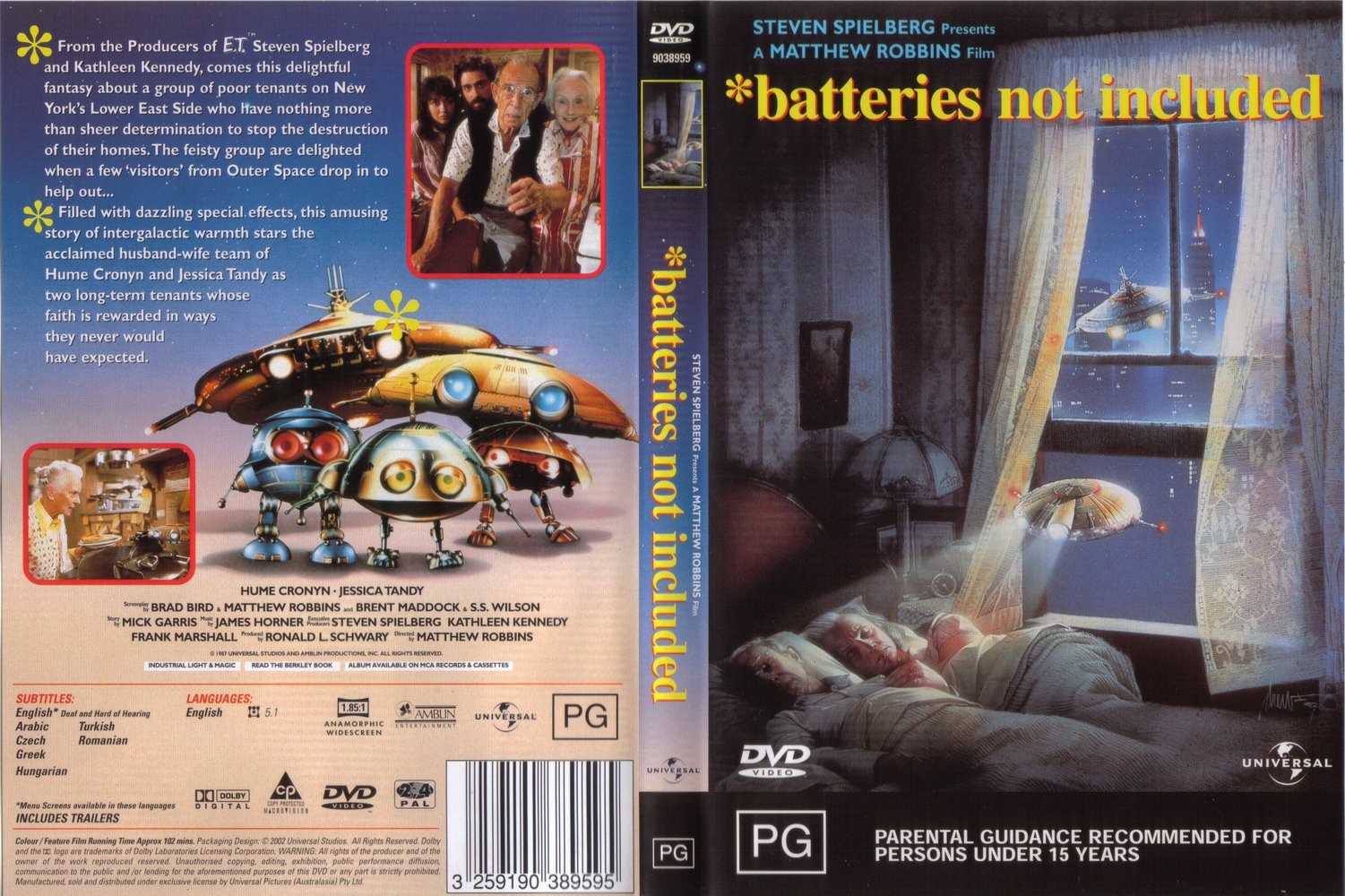 World Capas Batteries Not Included (O Milagre Veio Do Espaço)