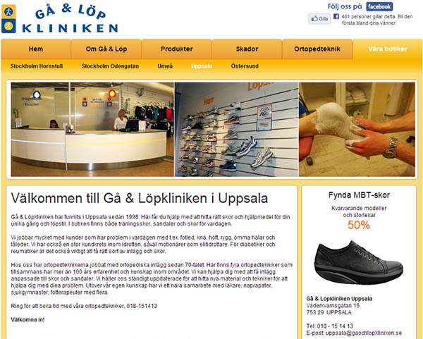 gå och löpkliniken uppsala