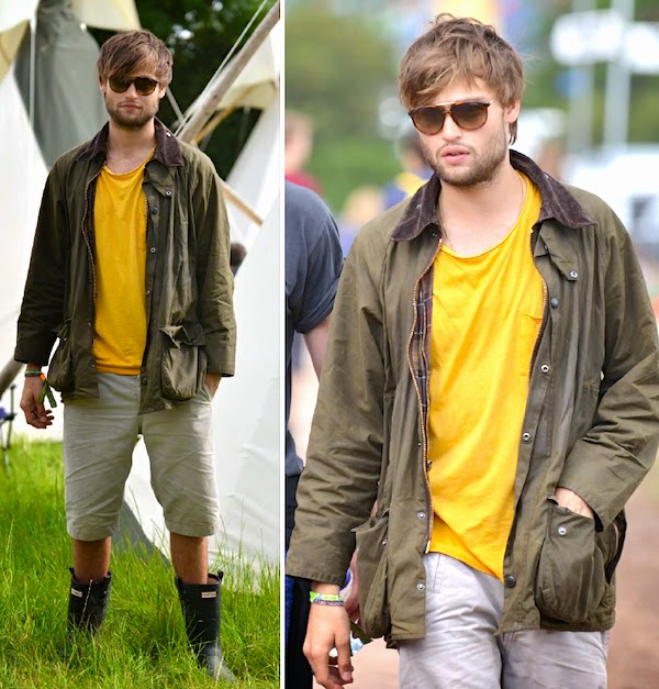 Douglas Booth Carrera sunglasses at Glastonbury Music Festival 2014