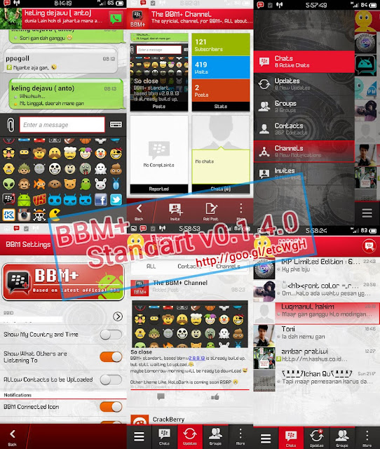 Download BBM+ Mod Android Terbaru 2014 Update February