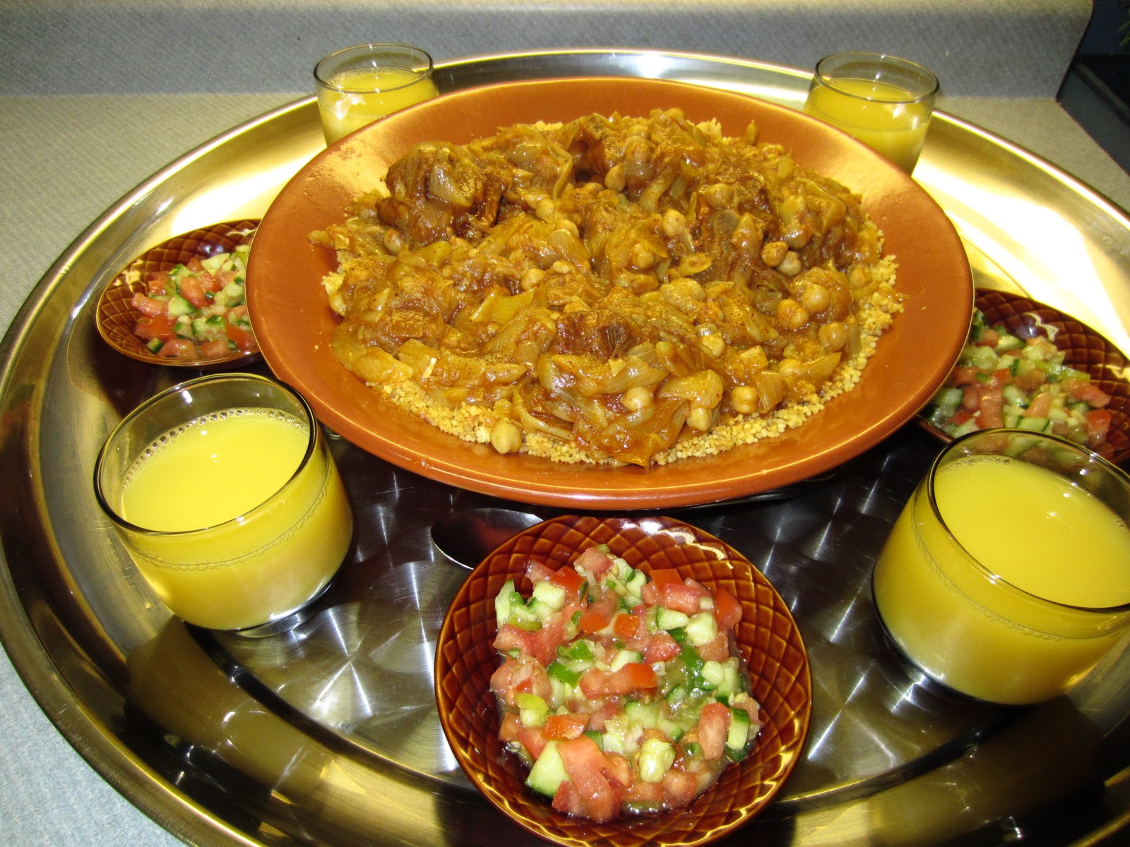 UmmObaidah Cooks Libyan Couscous bil Busla (couscous with onion