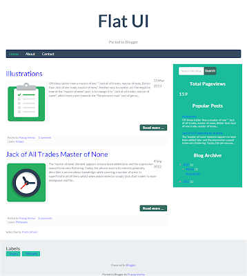 Responsive Blogger Template Desktop
