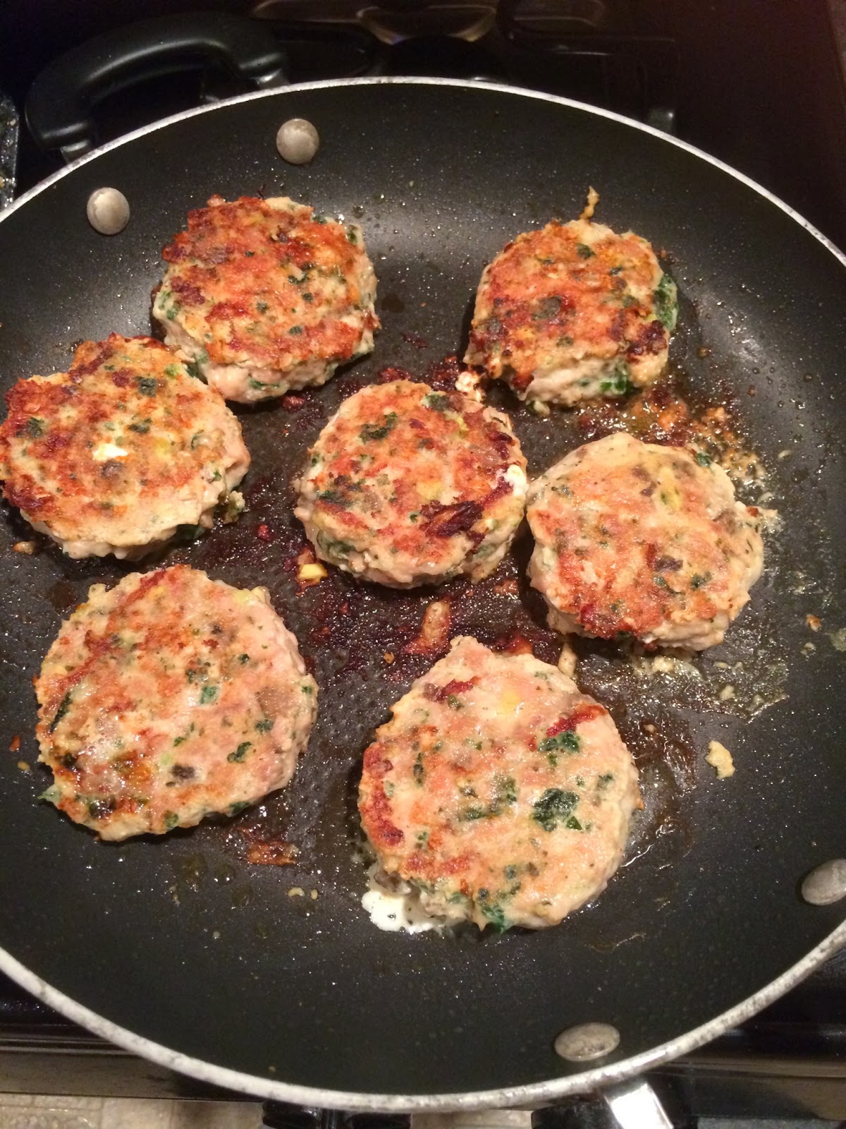 My Kind of Natural Chicken Feta Kale Burgers!