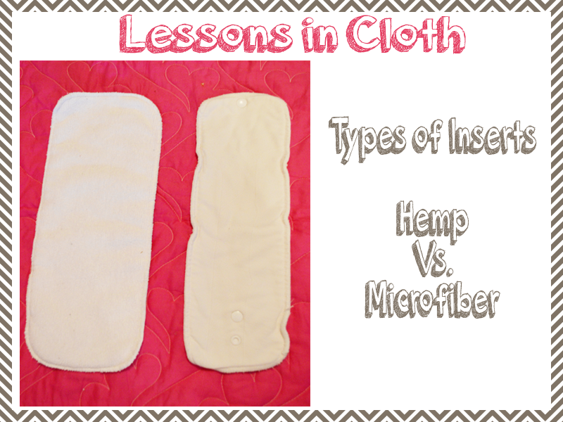 Lessons in Cloth Types of Inserts {Hemp vs Microfiber} A Modern Day