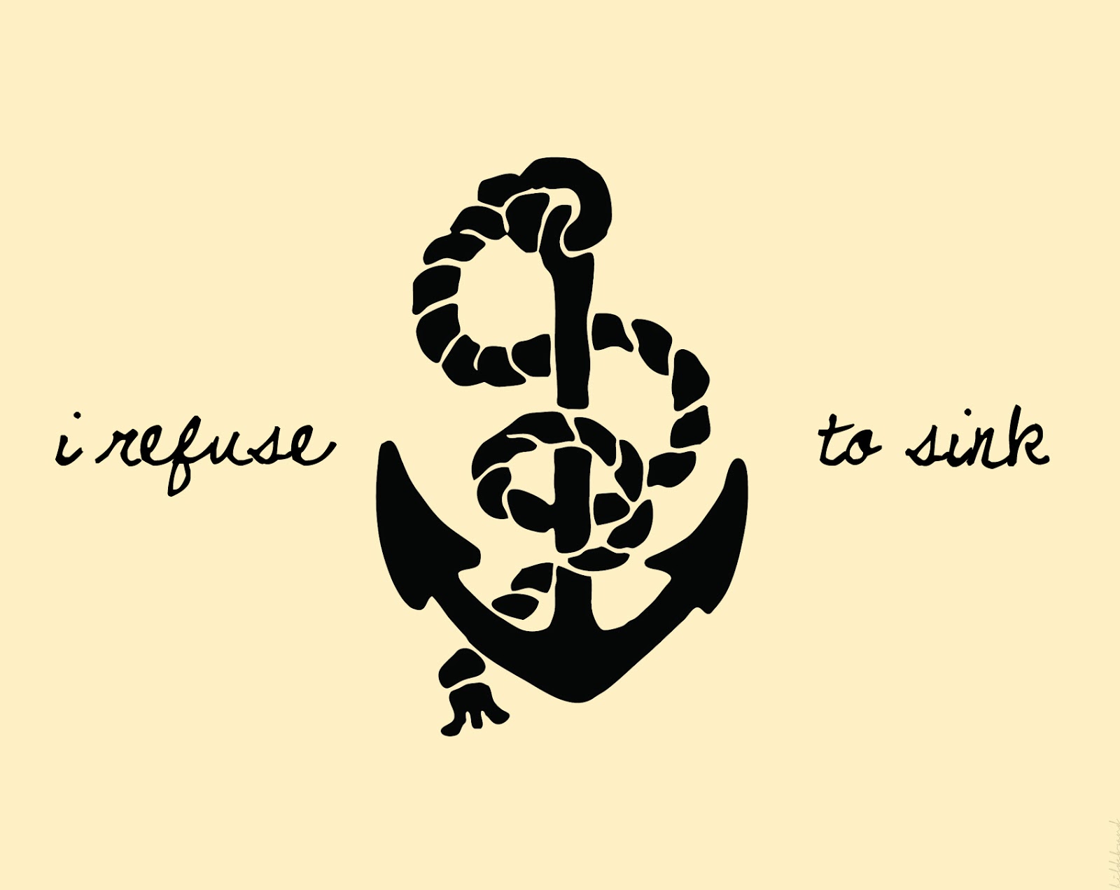 I refuse to sink. Escape and go create