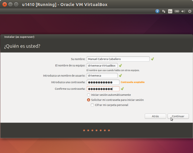 DriveMeca instalando Linux Ubuntu 14.10 Utopic Unicorn paso a paso