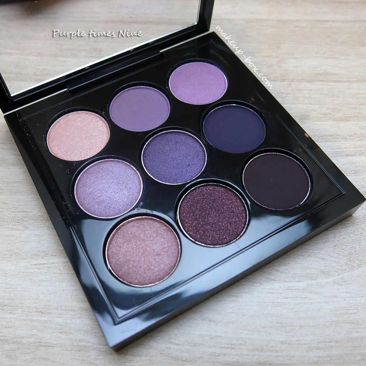 The Makeup Box MAC Eyeshadow Times Nine Palette Swatches