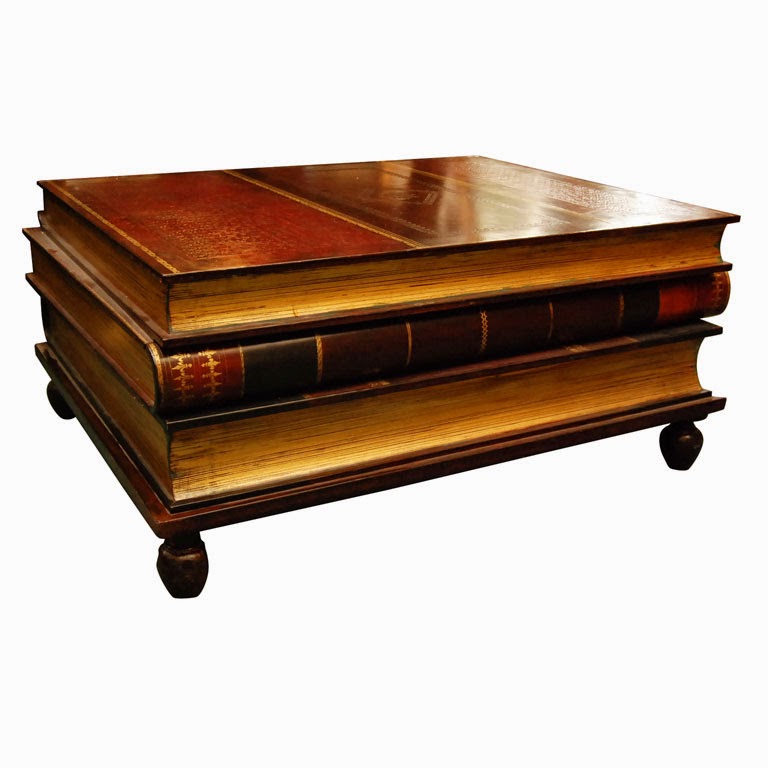 Collective Investigations Wednesday Post Against Veneration Faux Maitland Smith Stacked Books Coffee Table With Drawers