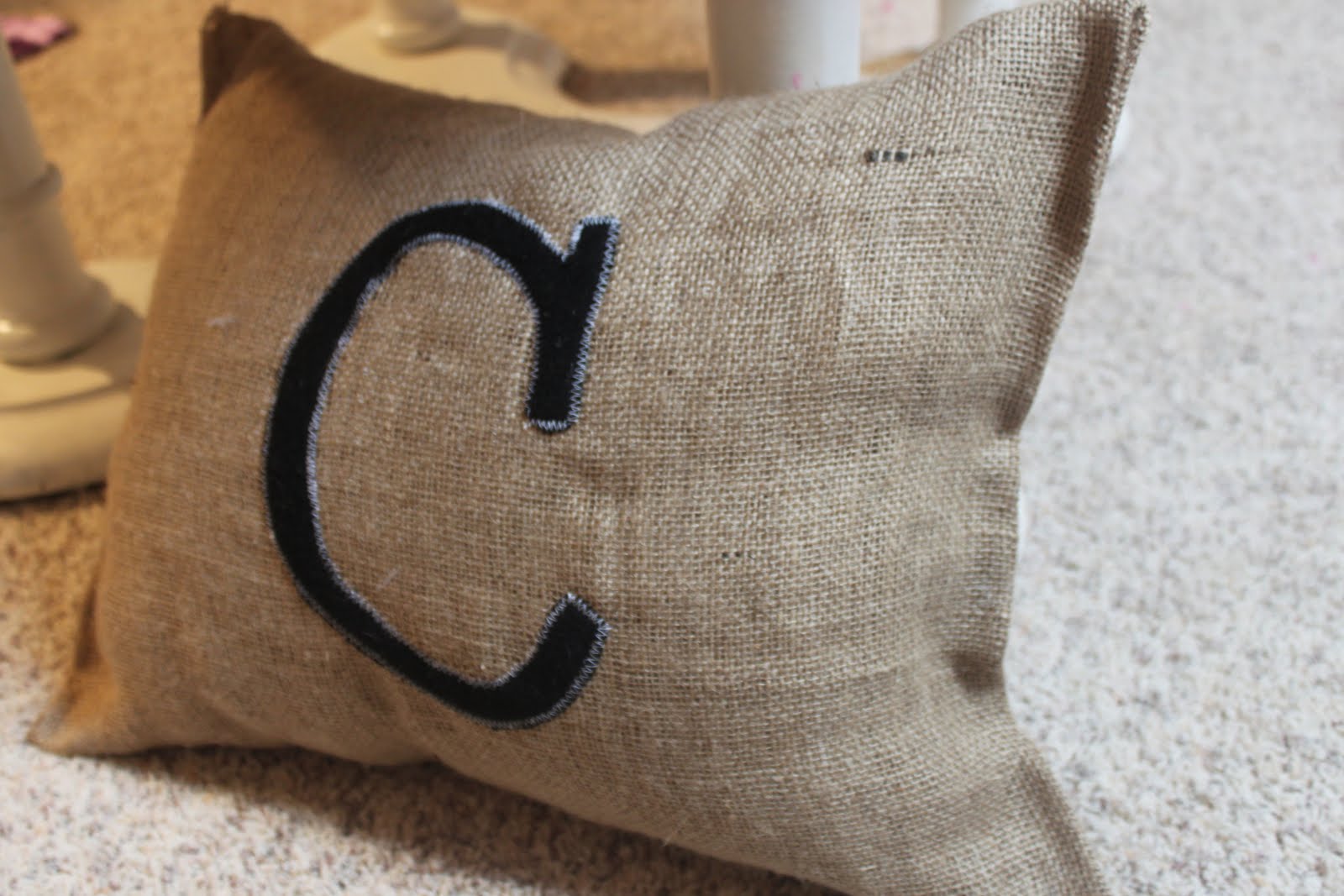 Crafty Texas Girls Crafty How To Monogram Pillow
