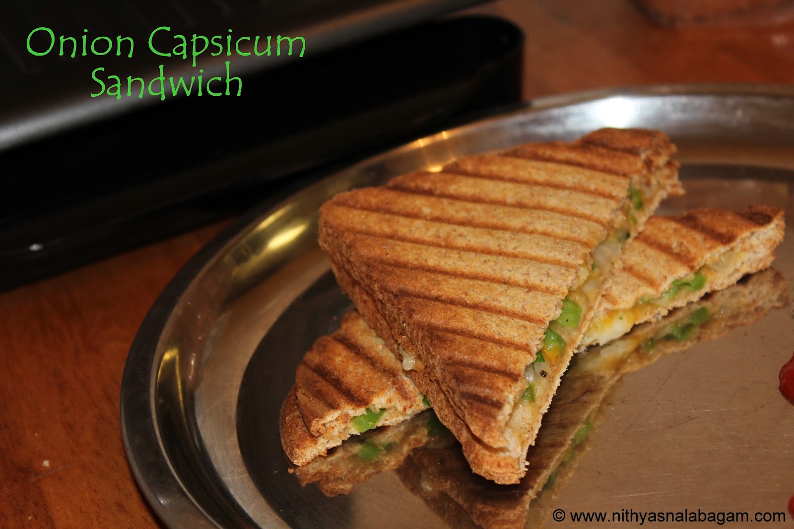 Onion Capsicum Sandwich Quick Breakfast Recipe Nithya's Nalabagam