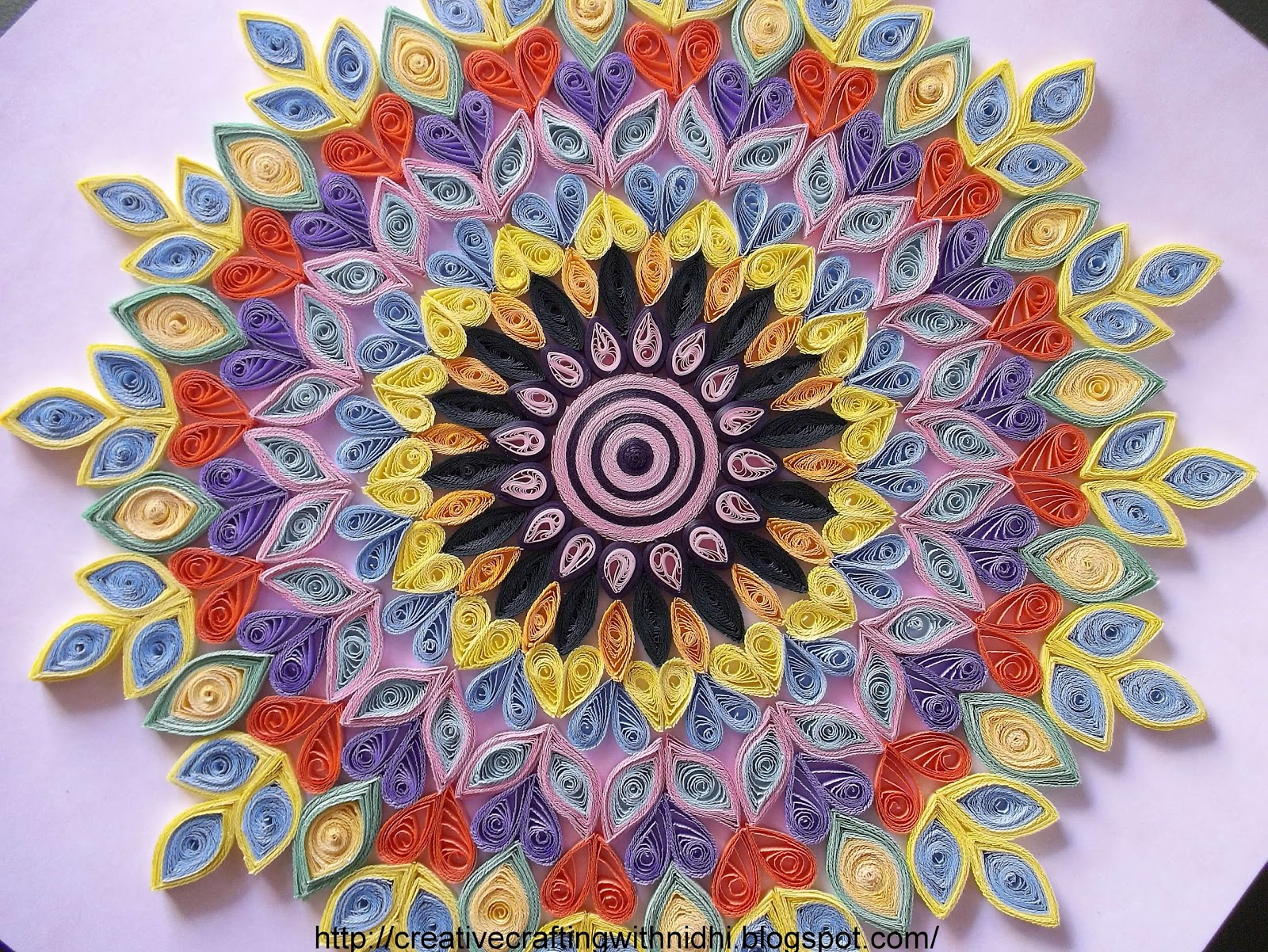 Being Creative in the world of Paper Crafting!!! Quilled Rangoli!!!