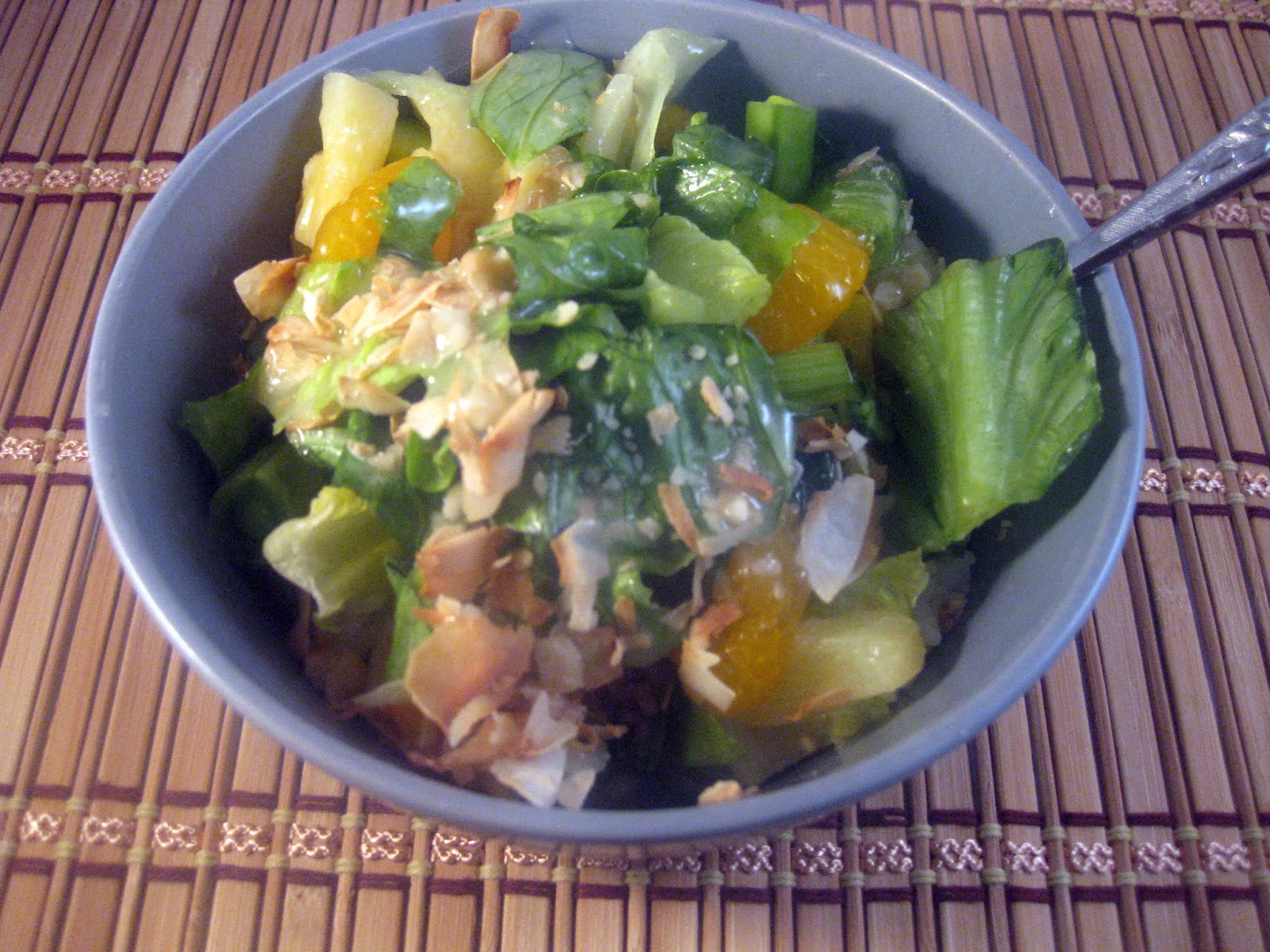 Cooking With My Food Storage Aloha Chicken Salad with Pina Colada Dressing