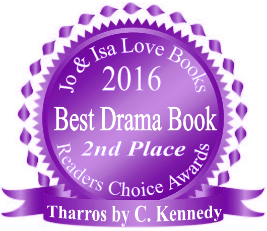 Tharros takes 2nd Place BEST DRAMA BOOK in Jo & Isa Love Books Readers Choice Awards!