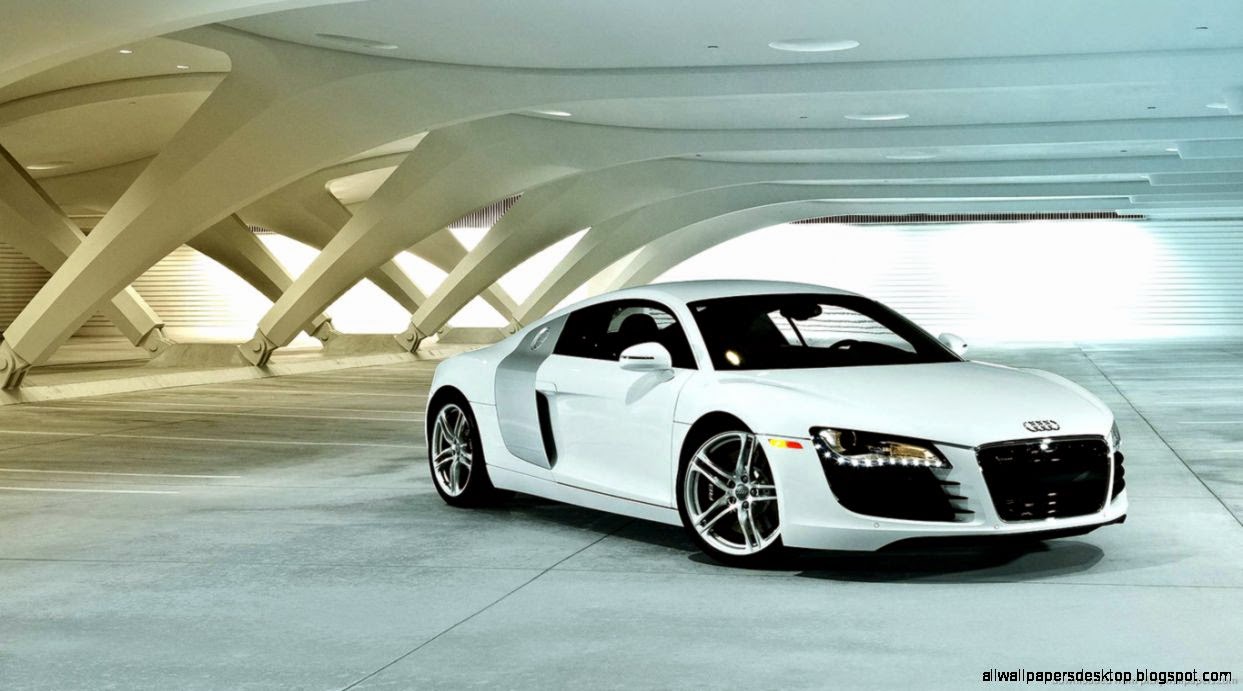 White Audi Hd Wallpaper