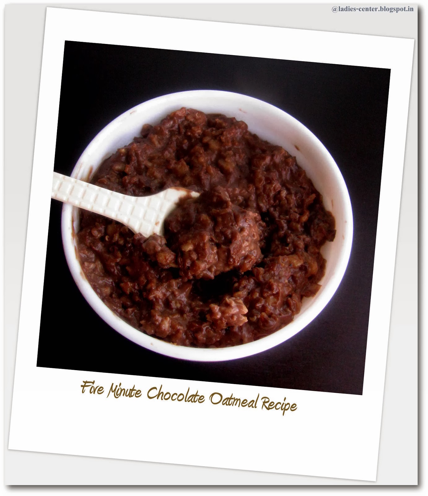 Chocolate Oats Recipe Indian Oats Recipe for Kids Pink and Pink