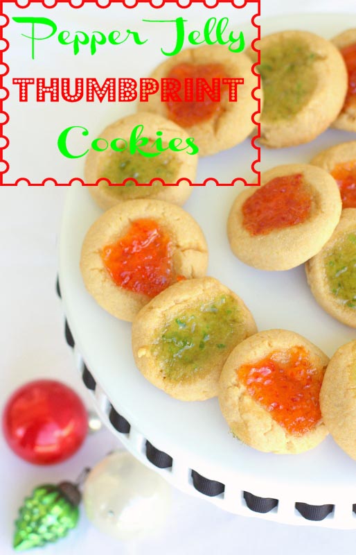 Half Baked Pepper Jelly Thumbprint Cookies