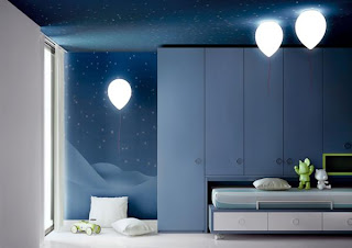 Balloon Shape Lamp as Wall Decals