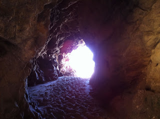 view in the cave