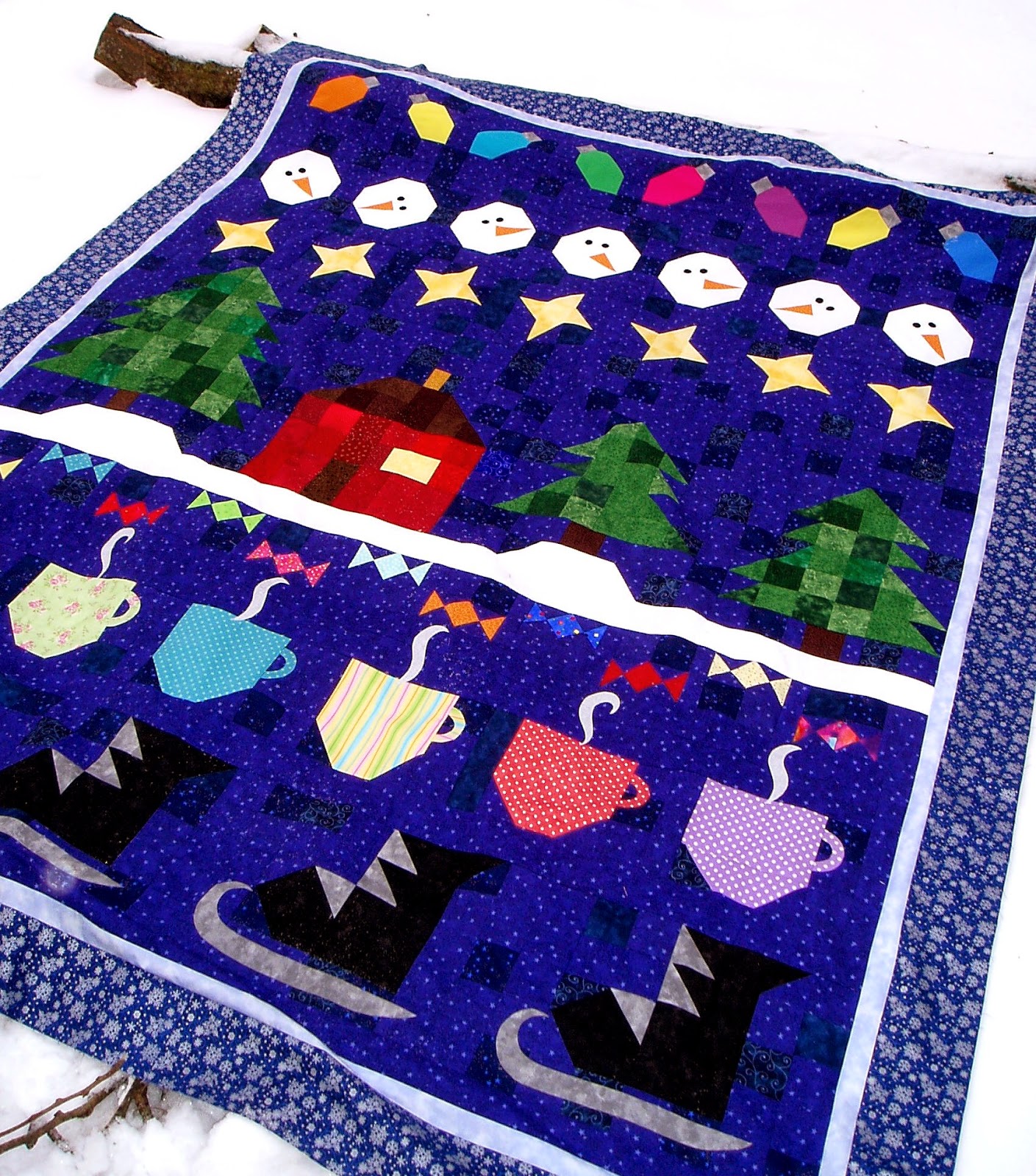 The Academic Quilter Winter quilt and Blog Hop