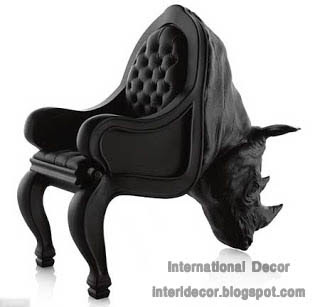 bull leather chair model, Spanish leather chair animals models