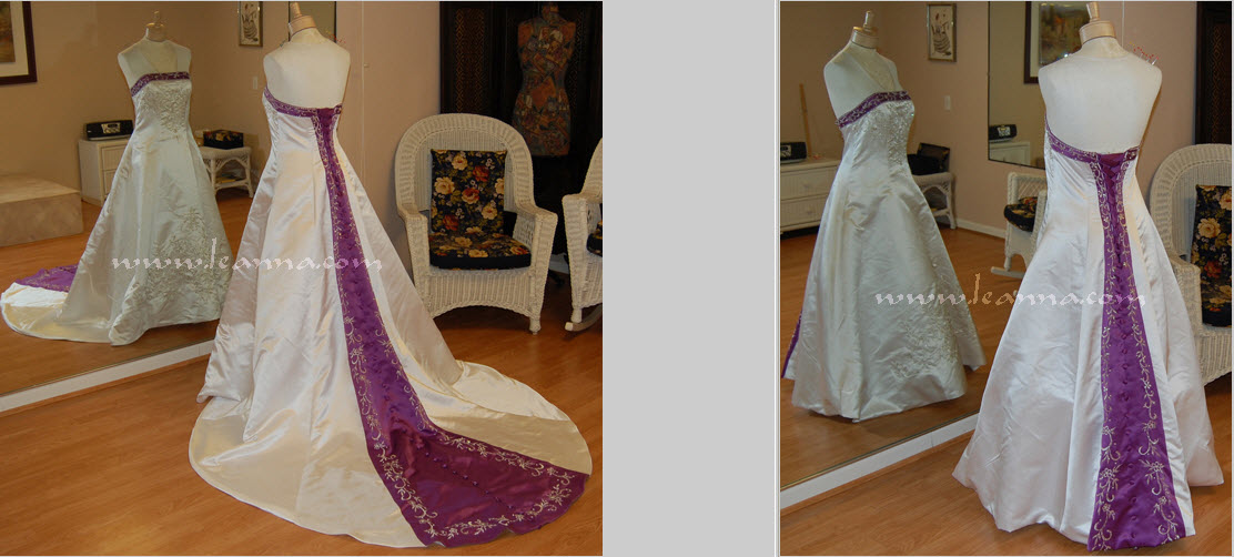 Directions to bustle a wedding dress