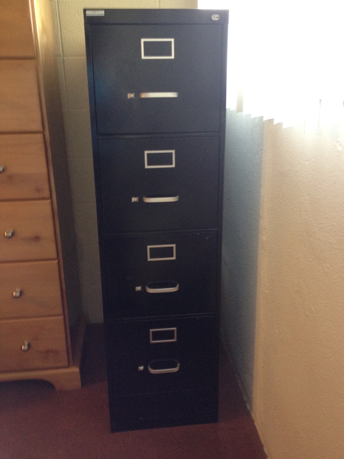 We're Moving Sale Black Metal Filing