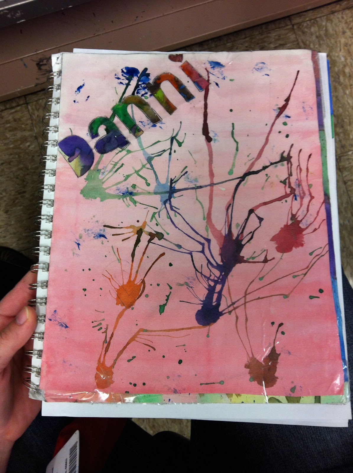 Project ARTADAY Lesson Monogrammed Sketchbook Cover