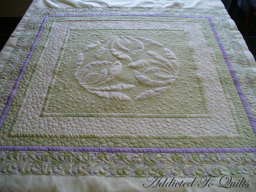 Addicted To Quilts Green and White Quilt