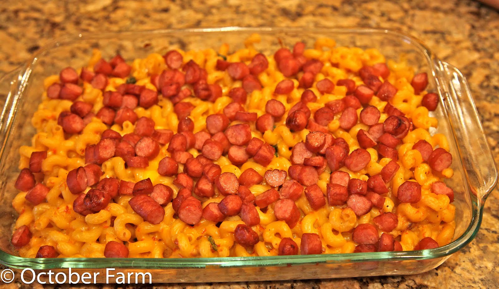 Macaroni and Cheese with Sausage