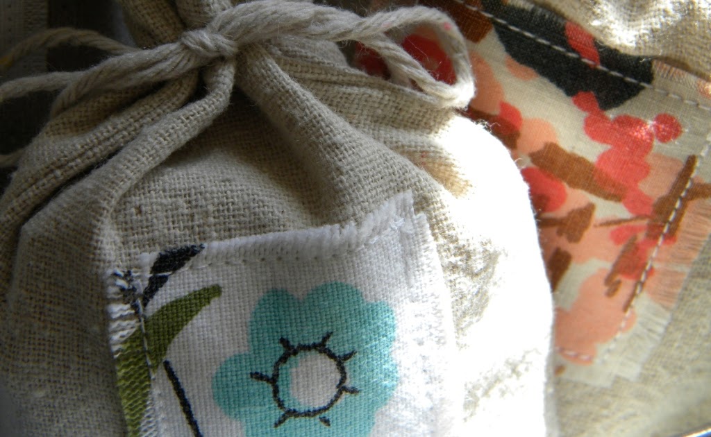 homework a creative blog Sew and Tell fabric party favor bags