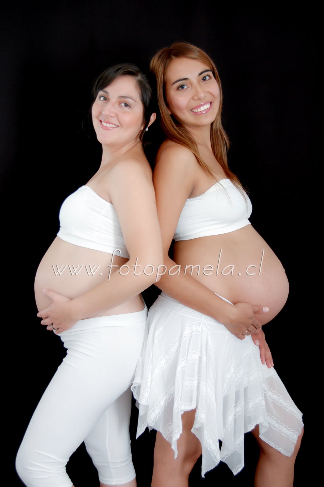 embarazadas foto estudio dos personas
