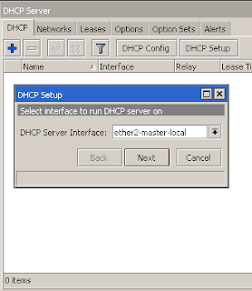 DHCP server mikrotik RB750