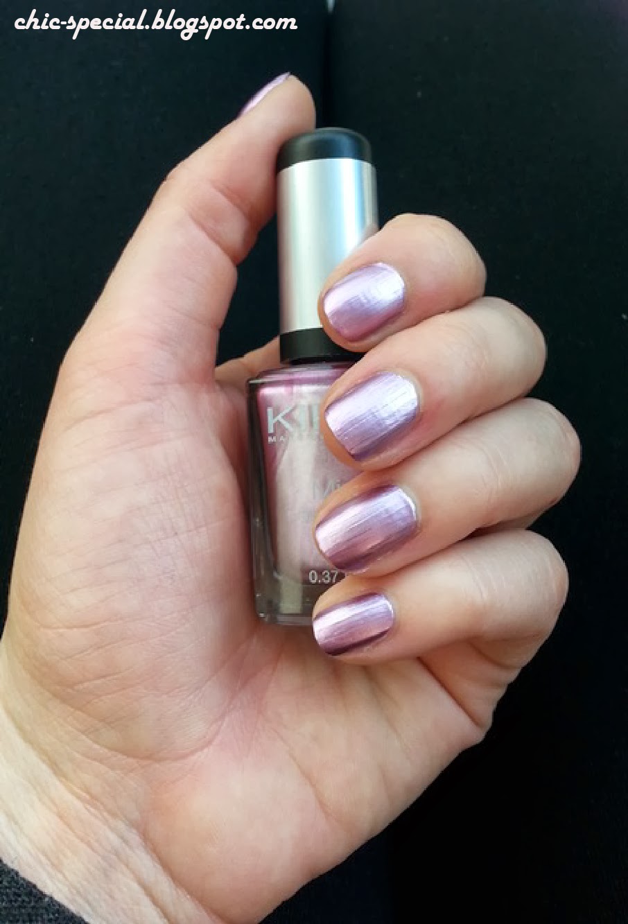NOTD Kiko Mirror nail lacquer no 14 Très Chic