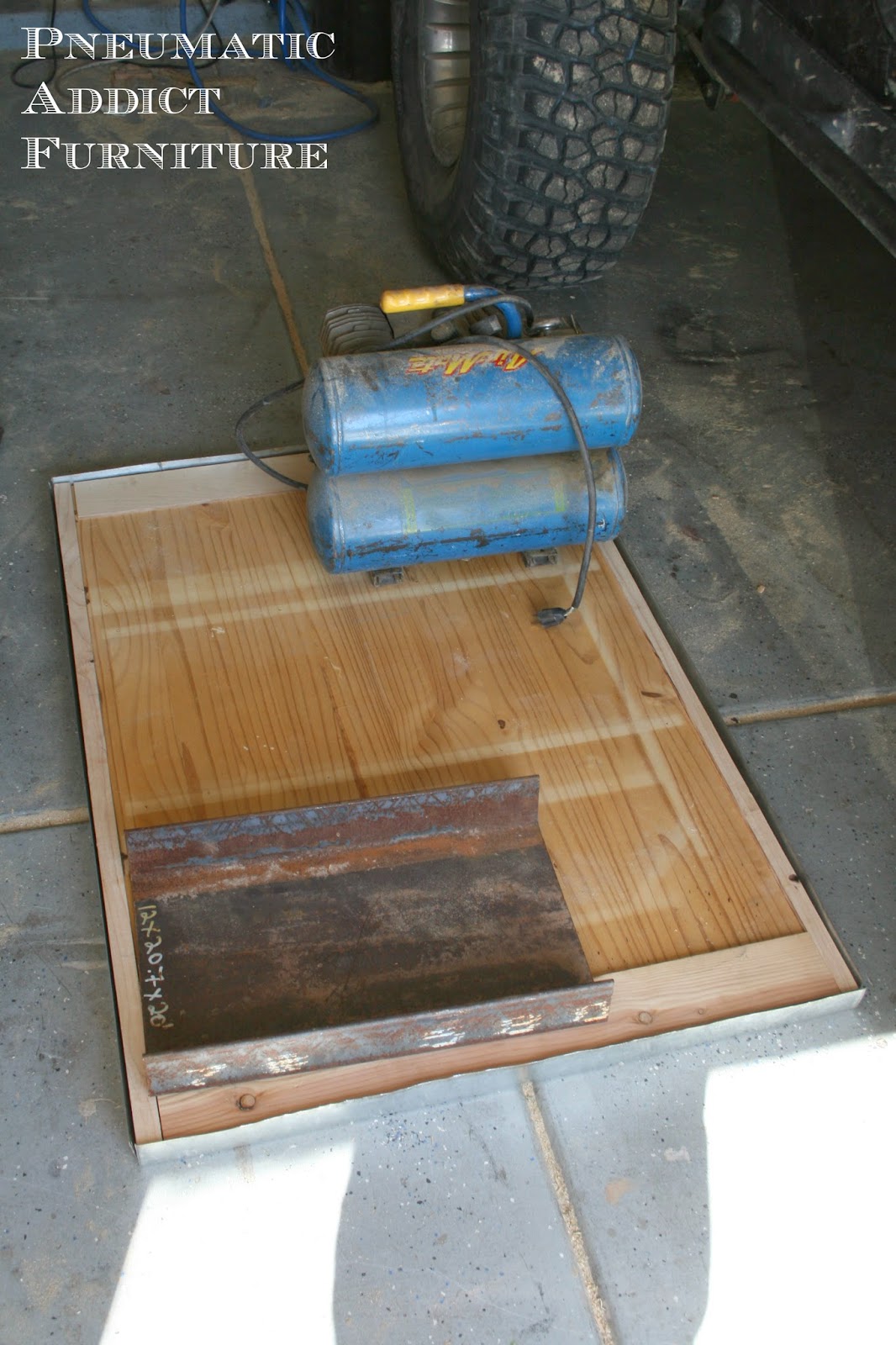 Pneumatic Addict Zinc Top Coffee Table Tutorial Pottery Barn KnockOff