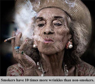 an old female smoker