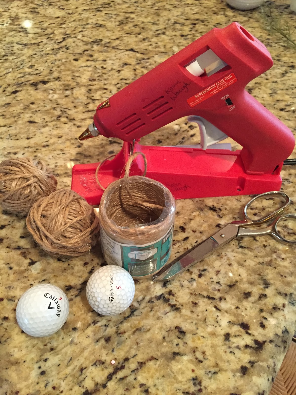 Wawawaughs REPURPOSING OLD GOLF BALLS...