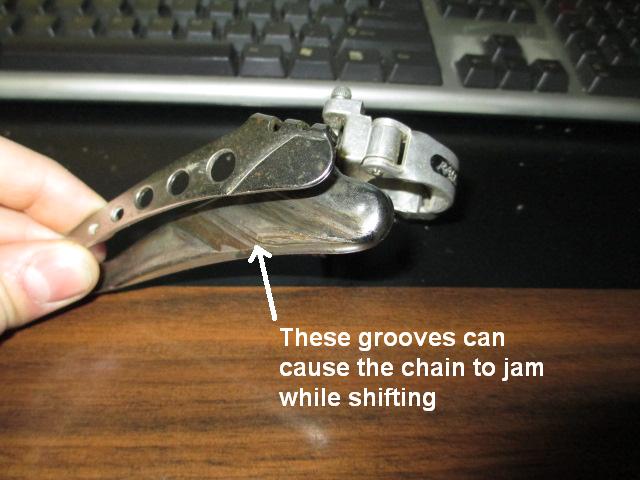 front derailleur rubbing chain