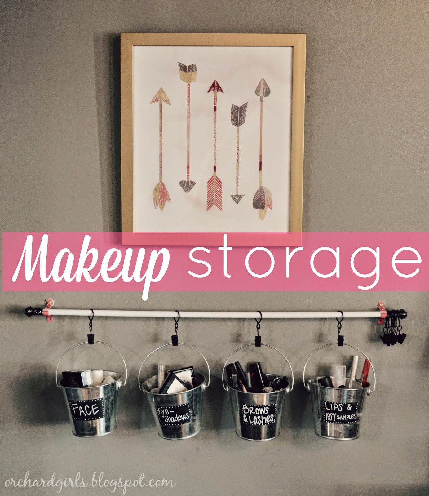 Orchard Girls Diy Makeup Storage And Organization
