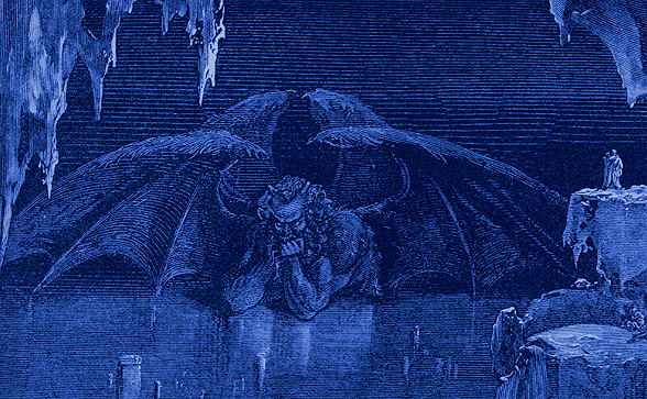 Gustave Doré - Satan i Dantes guddommelige komedie